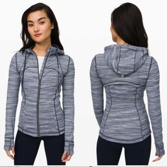 Lululemon Hooded Define Jacket Nulu Mini Space Dye Herringbone 6 - Picture 1 of 7
